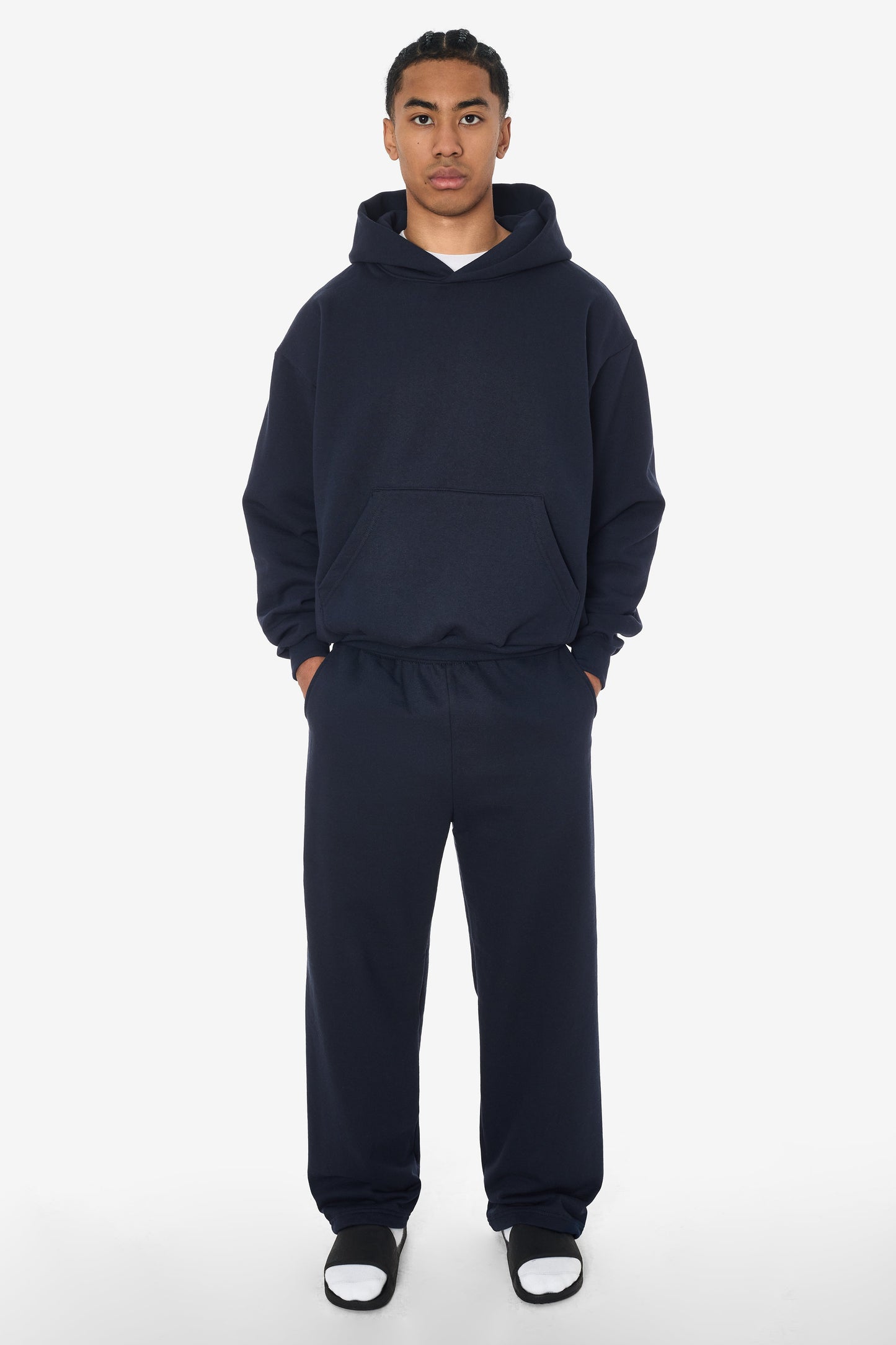 MWF1045 - 10 oz. Mid-Weight Poly Cotton Fleece Wide Open Bottom Sweatpant