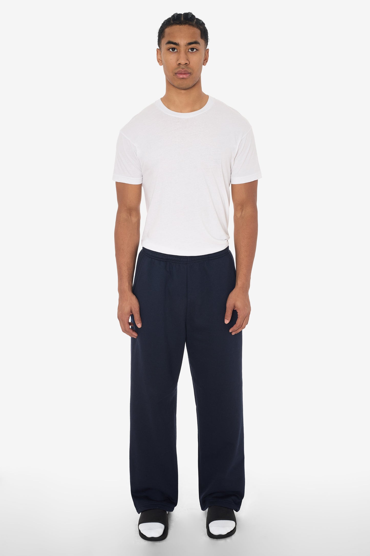MWF1045 - 10 oz. Mid-Weight Poly Cotton Fleece Wide Open Bottom Sweatpant