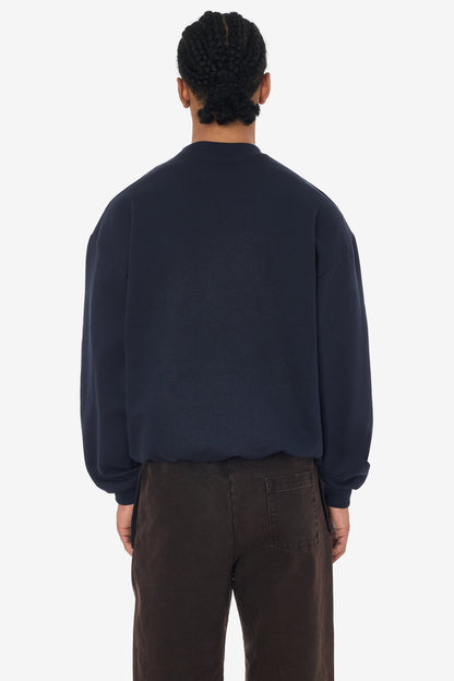 MWF1047 - 10 oz. Mid-weight Poly Cotton Fleece Wide Crewneck