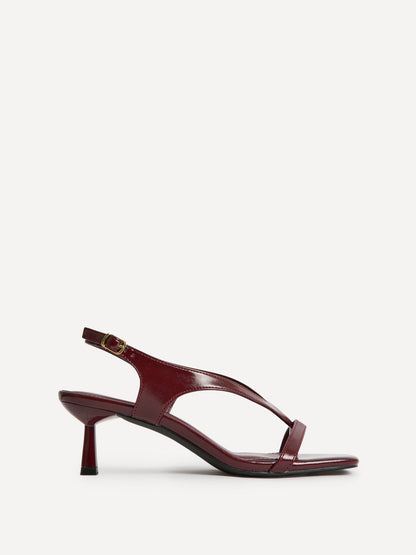 Myth Burgundy Heeled Sandals