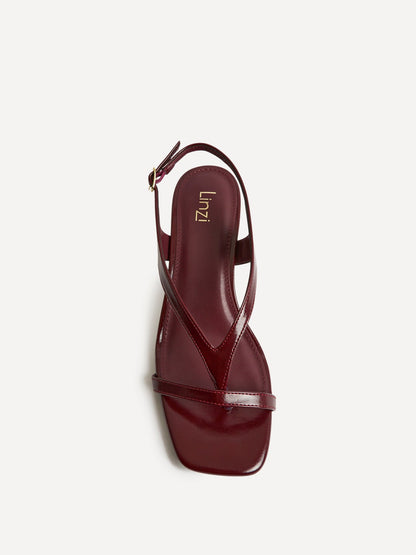 Myth Burgundy Heeled Sandals