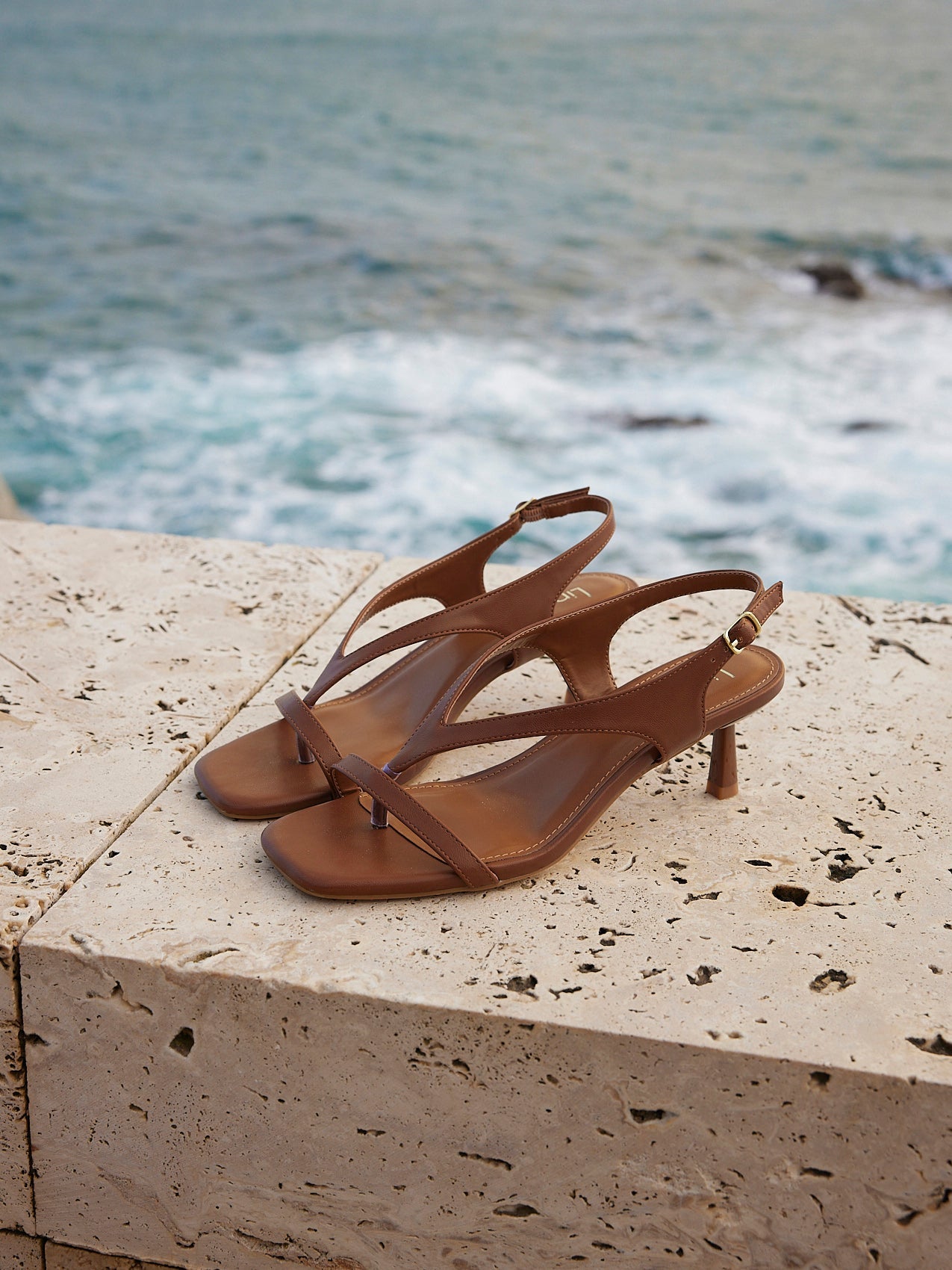 Myth Tan Heeled Sandals