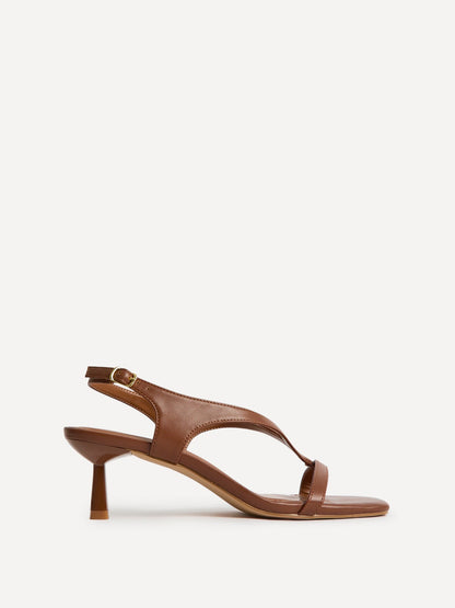 Myth Tan Heeled Sandals