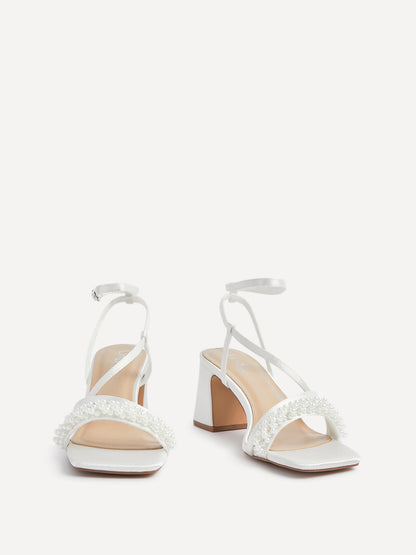 Maisie Bridal Satin Strappy Heels