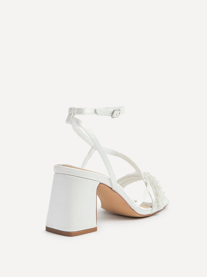 Maisie Bridal Satin Strappy Heels