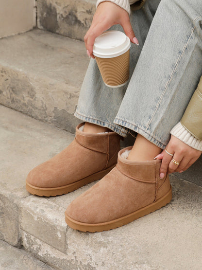 Ultra Mini Addy Chestnut Fur Ankle Boots