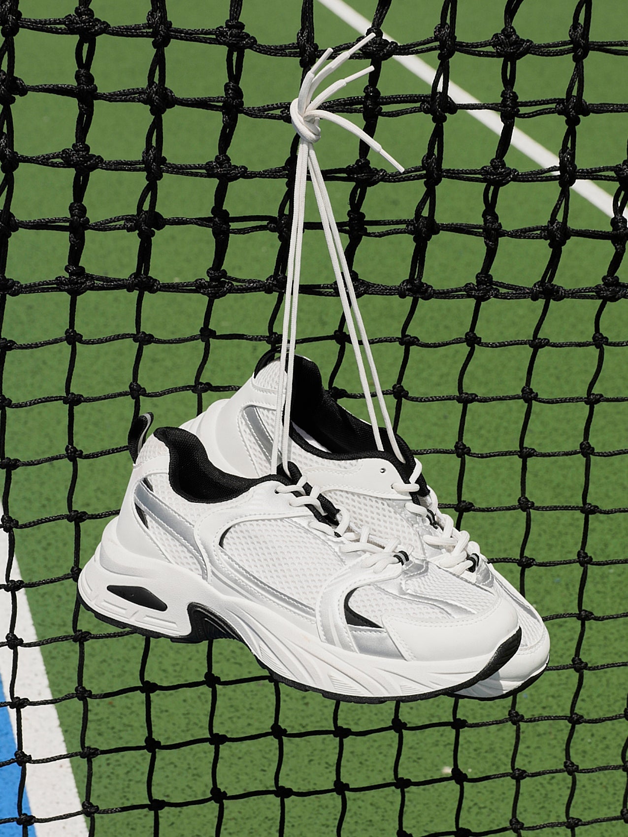 Venture White Mesh Trainers