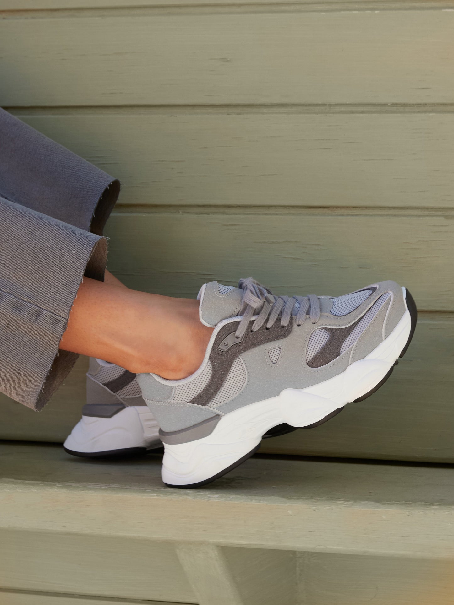 Hackney Grey Trainers