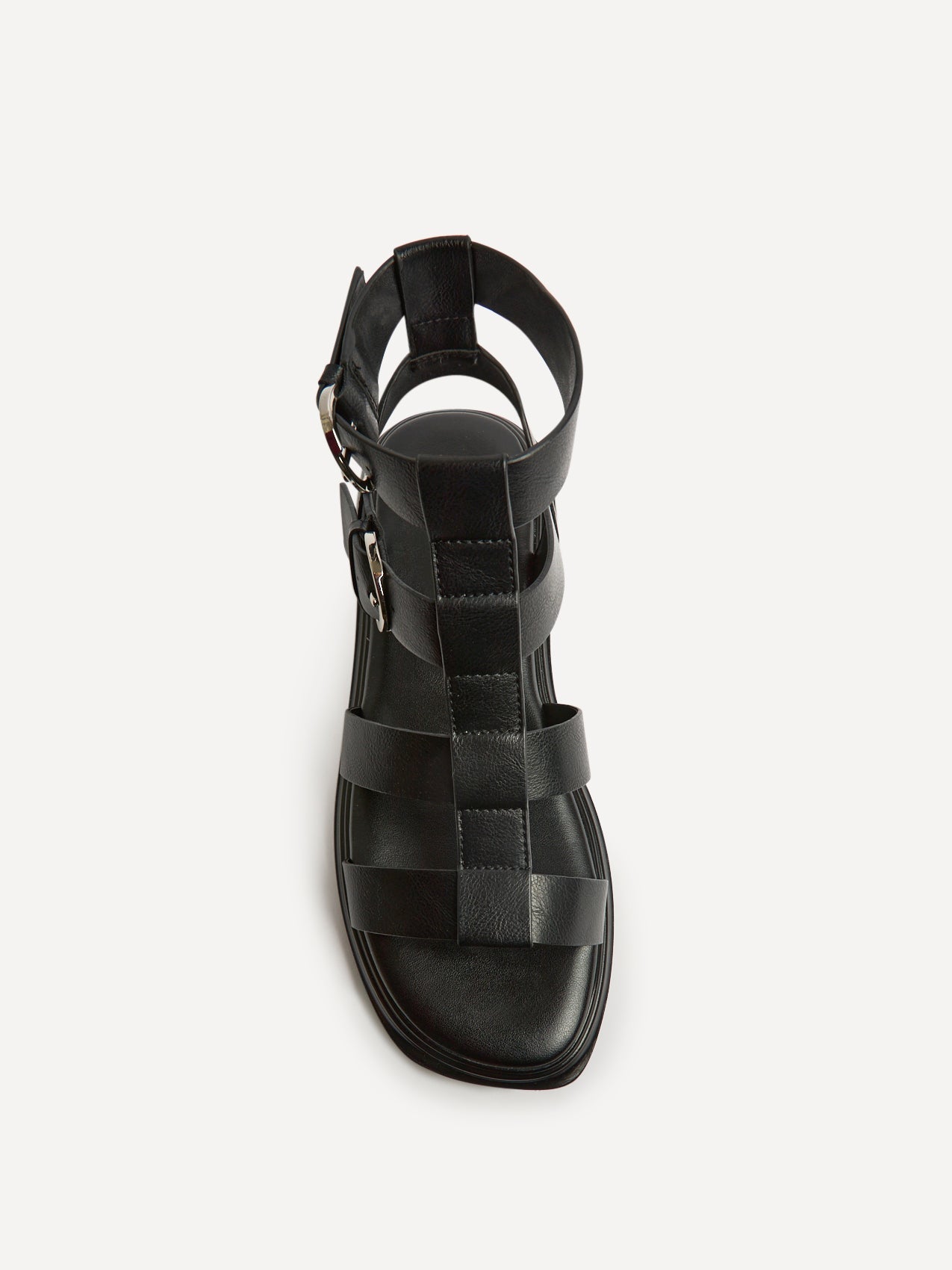Naya Black Gladiator Style Sandals