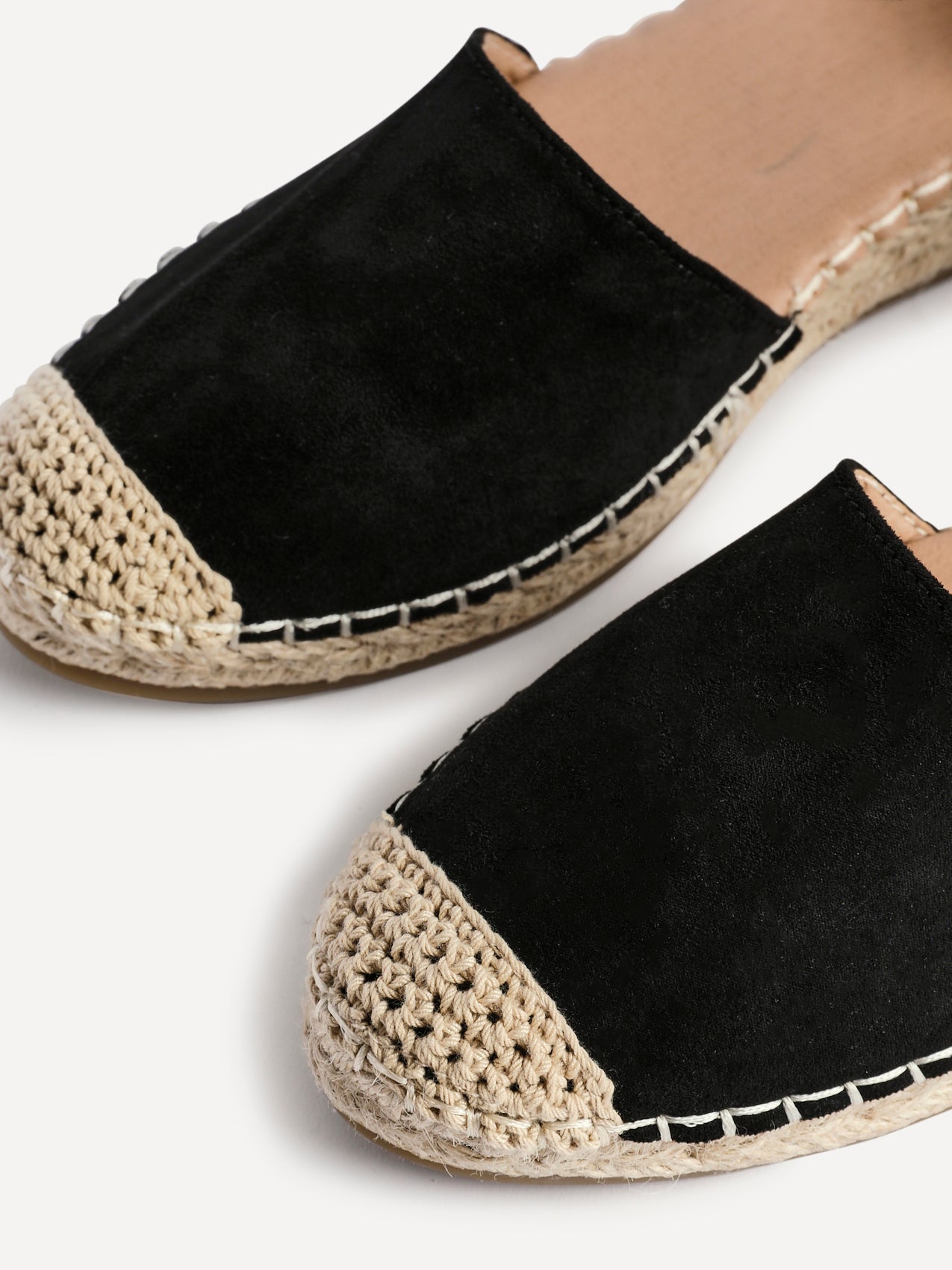 Neroli Black Closed Toe Espadrille Sandals