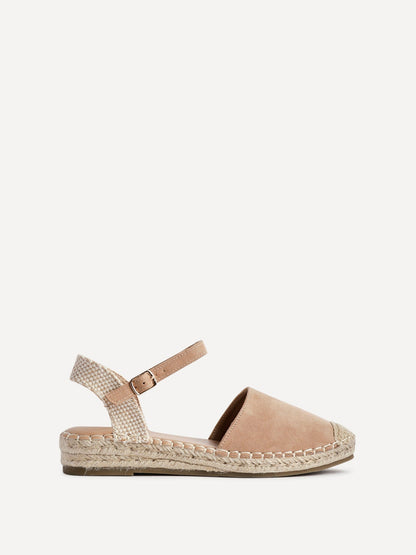 Neroli Taupe Closed Toe Espadrille Sandals