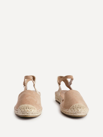 Neroli Taupe Closed Toe Espadrille Sandals