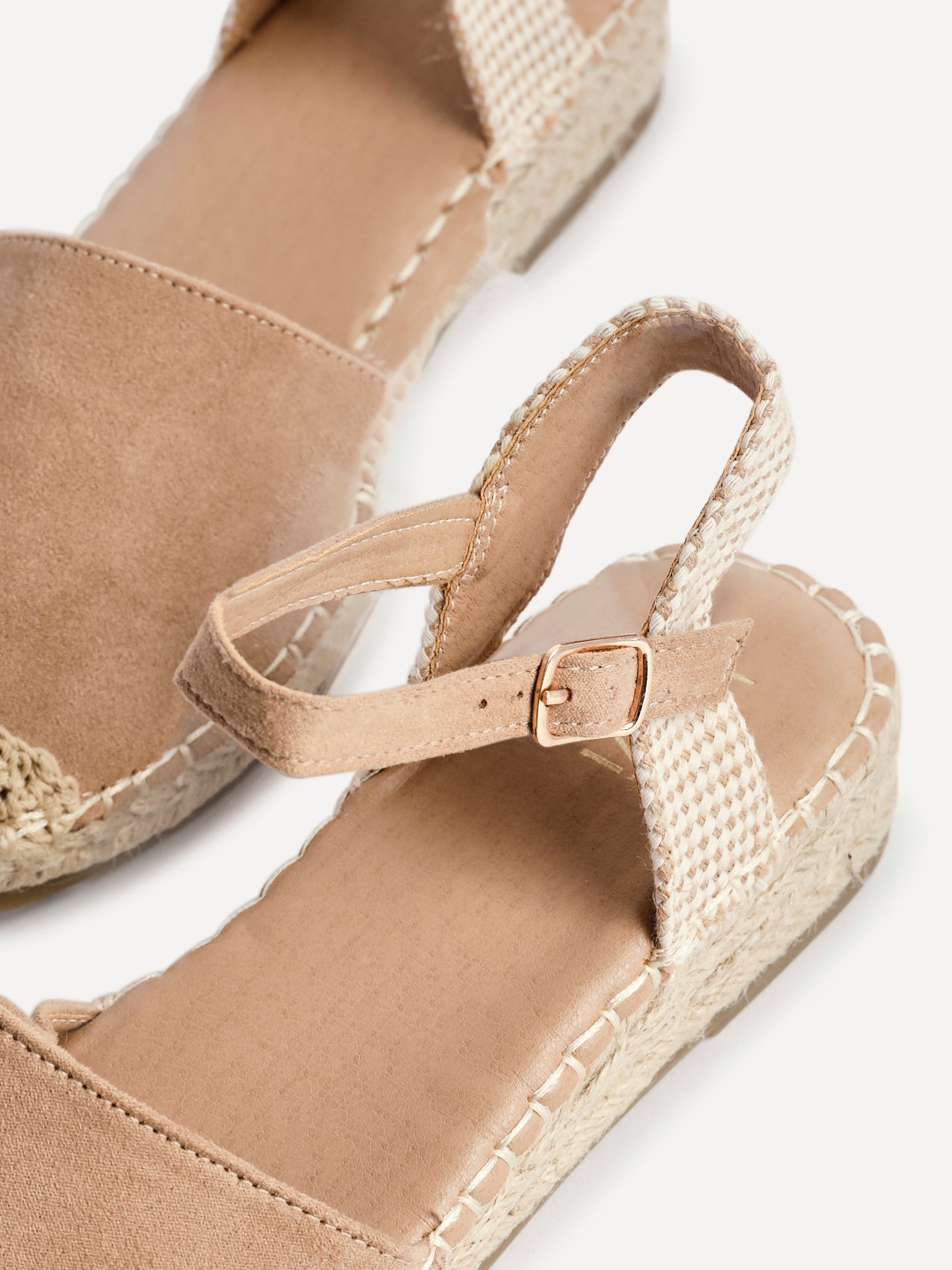 Neroli Taupe Closed Toe Espadrille Sandals
