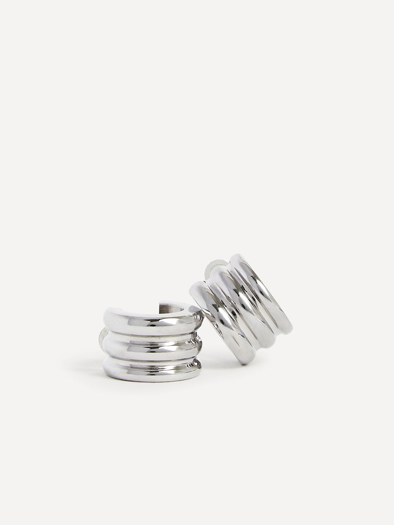 Noa Small Silver Hoop Earrings