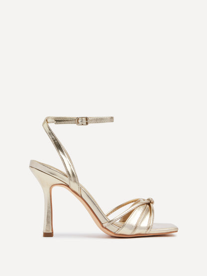 Nola Gold Knotted Heels