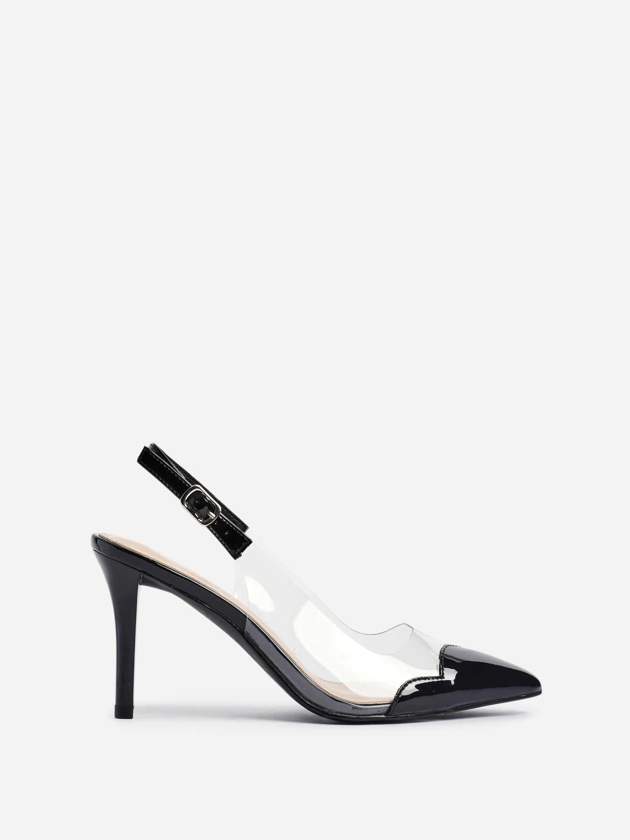Nolita Black Perspex Court Heels