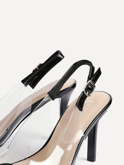 Nolita Black Perspex Court Heels