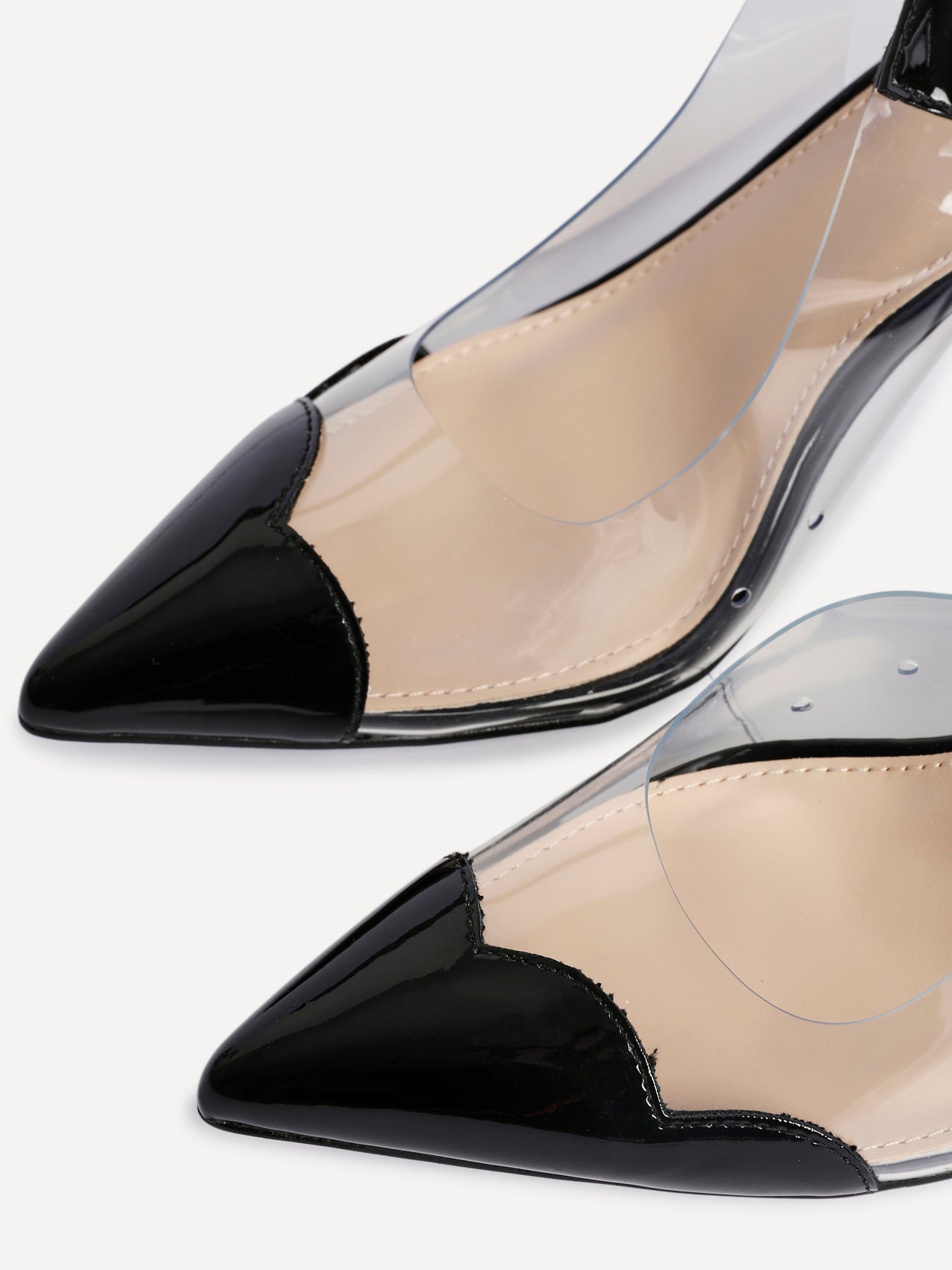 Nolita Black Perspex Court Heels