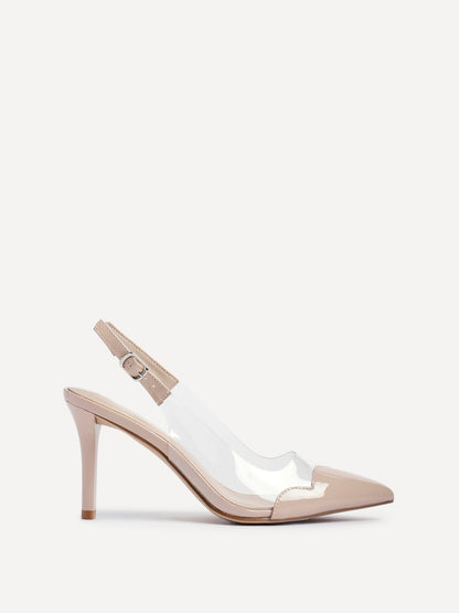 Nolita Nude Perspex Court Heels