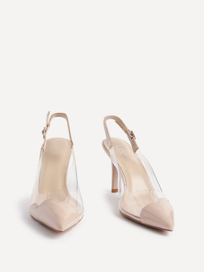 Nolita Nude Perspex Court Heels