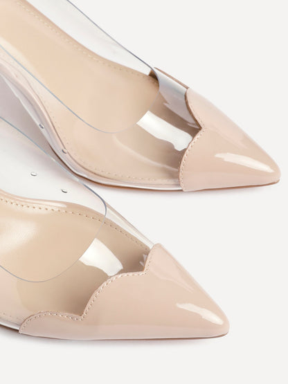 Nolita Nude Perspex Court Heels