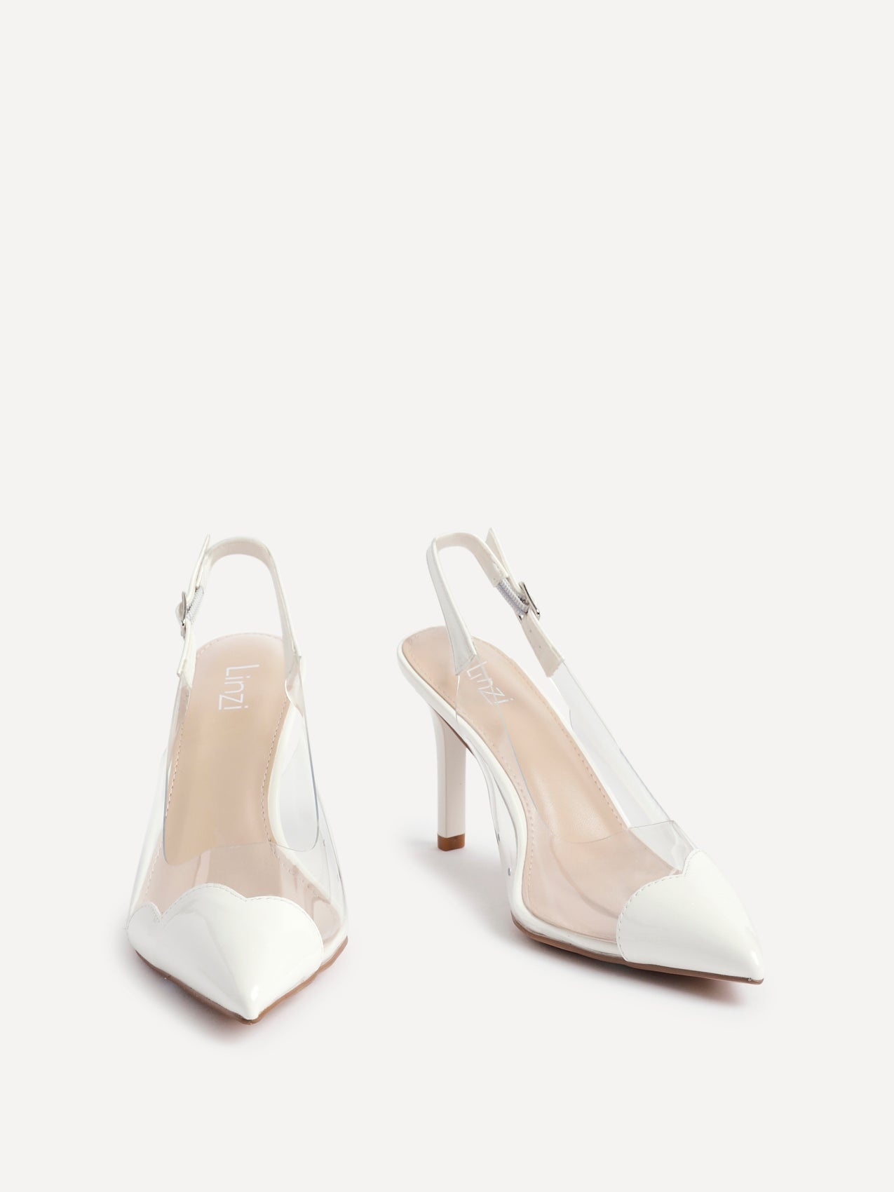 Nolita White Perspex Court Heels