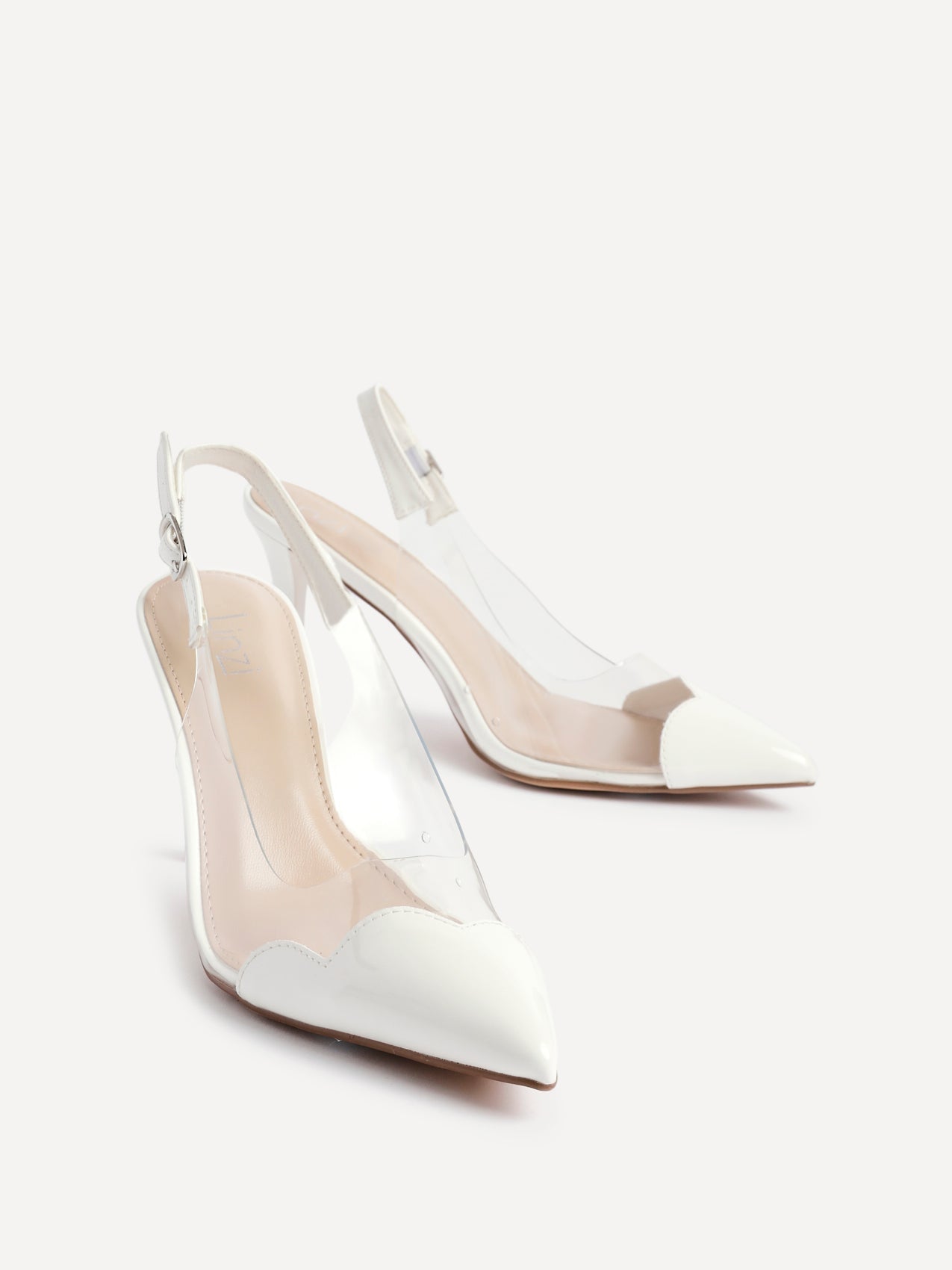 Nolita White Perspex Court Heels