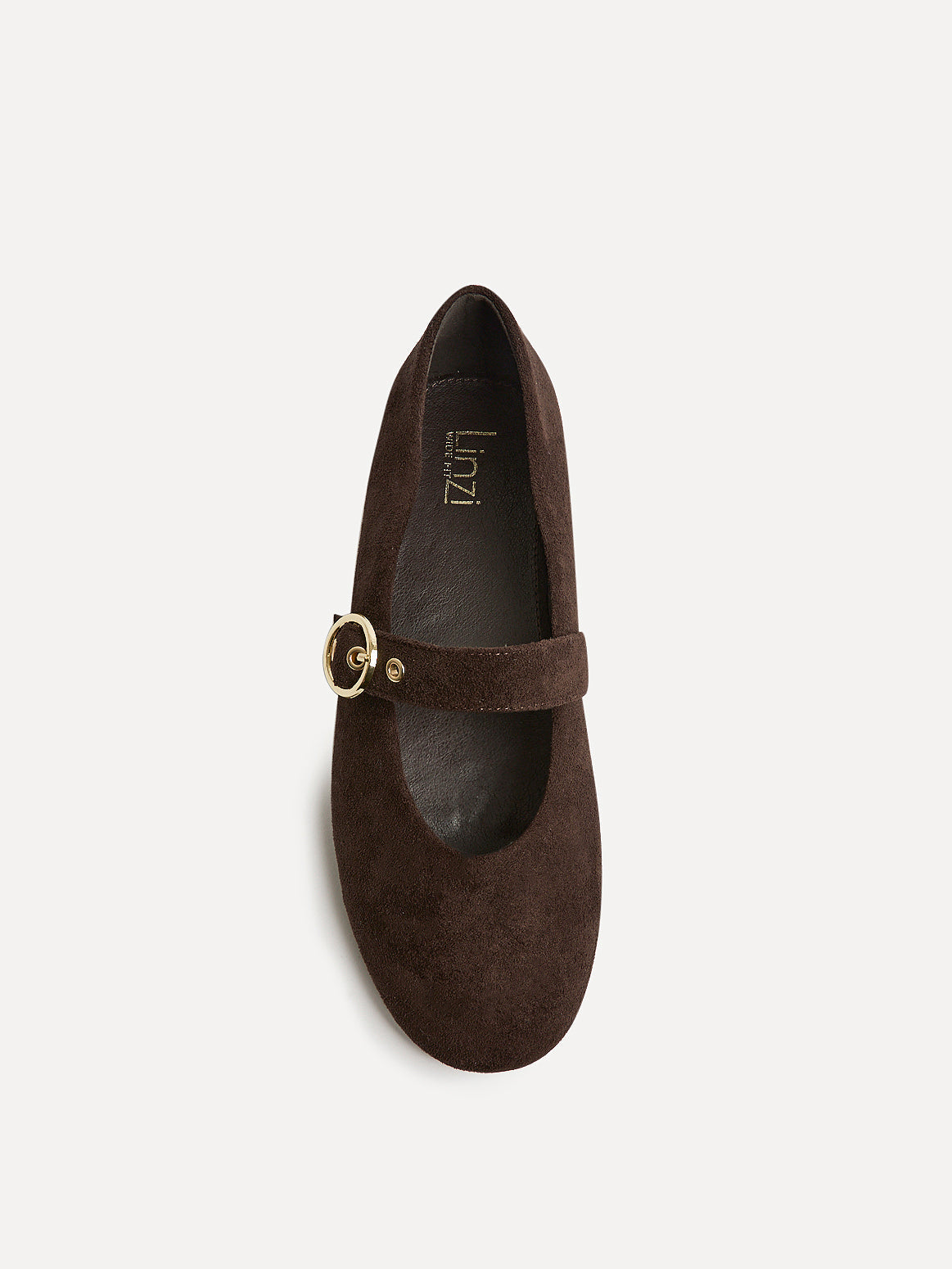 Nova Wide Fit Brown Mary Jane Flats