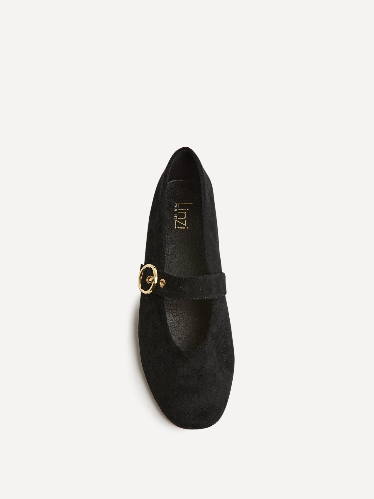 Nova Wide Fit Black Mary Jane Flats