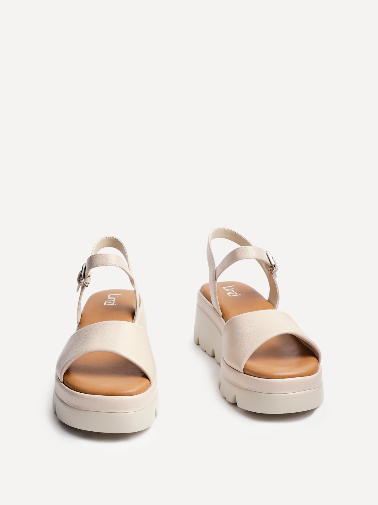 Nyla Nude Platform Cleated Sandals