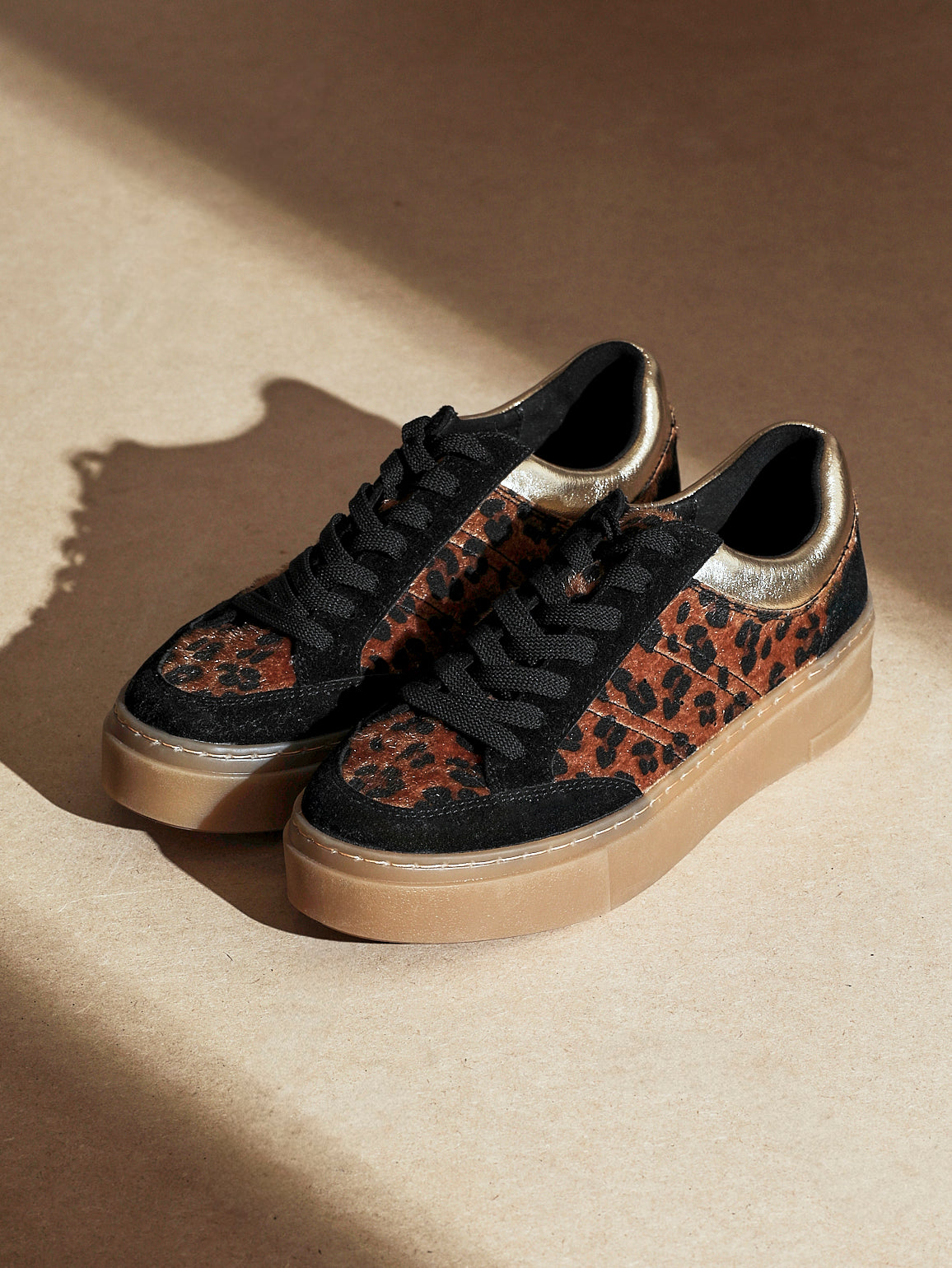 Nyra Leopard Print Trainers