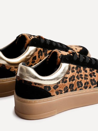 Nyra Leopard Print Trainers