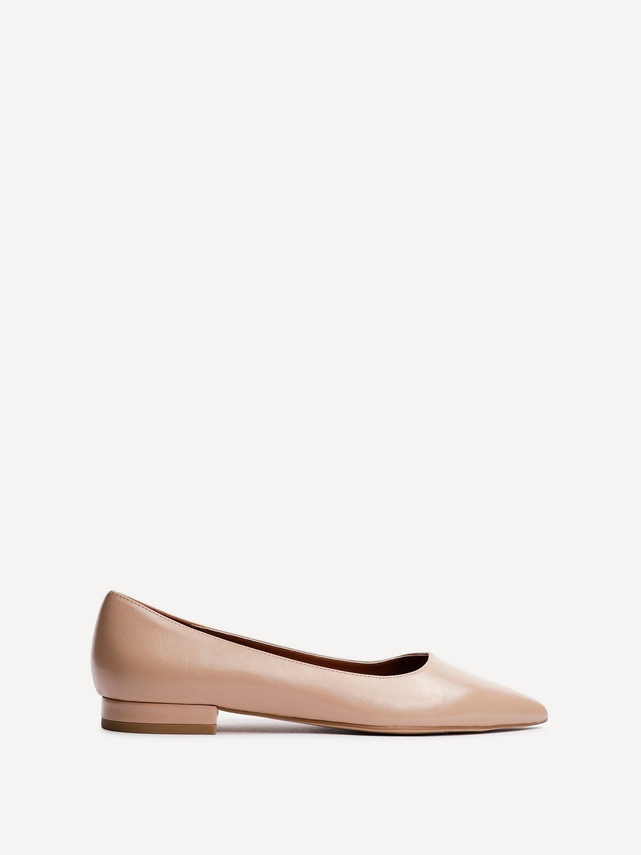Orian Nude Faux Leather Ballet Flats