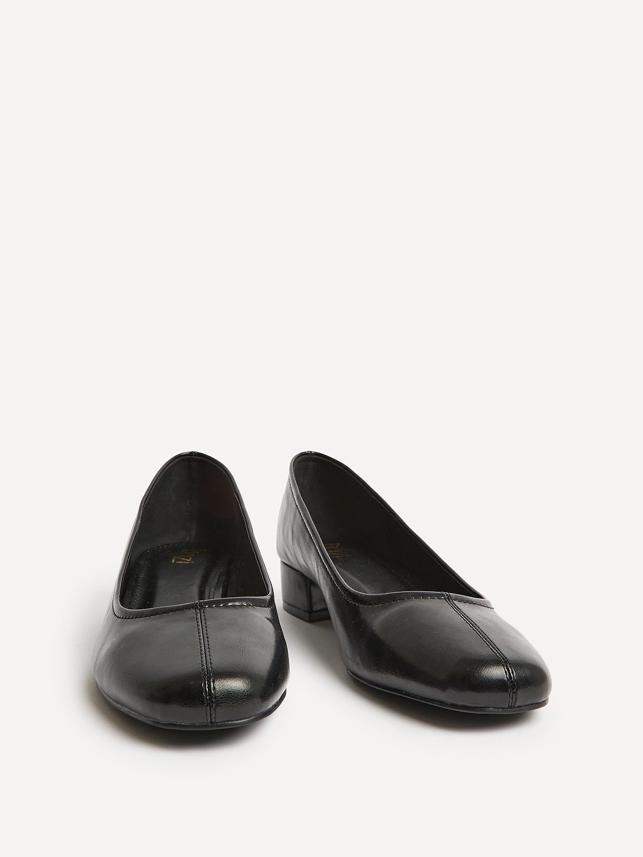 Origin Black Low Block Court Heels