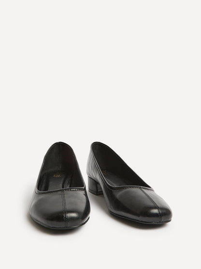 Origin Black Low Block Court Heels
