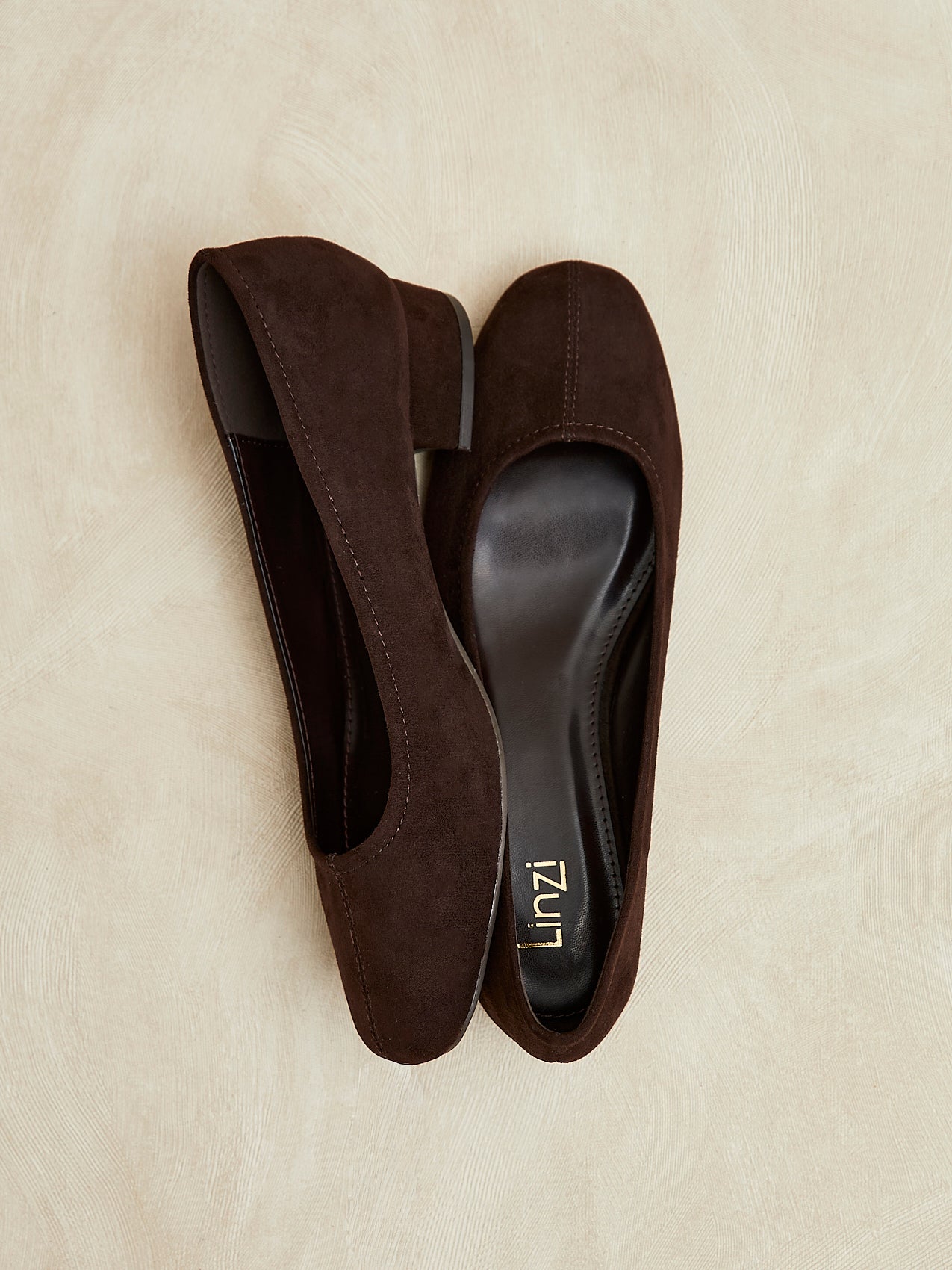 Origin Brown Low Block Court Heels