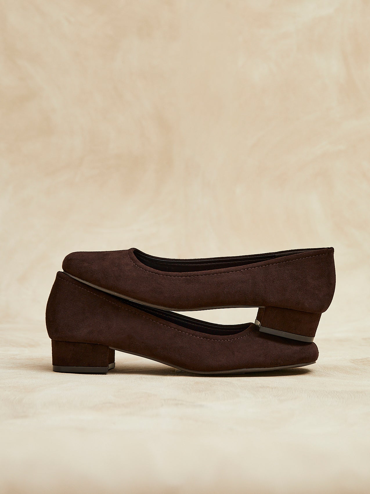 Origin Brown Low Block Court Heels