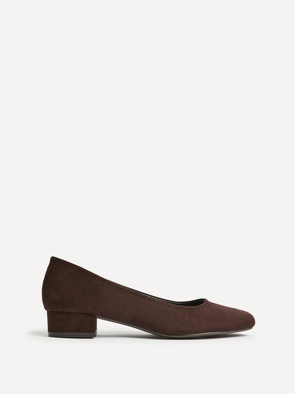 Origin Brown Low Block Court Heels