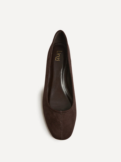 Origin Brown Low Block Court Heels