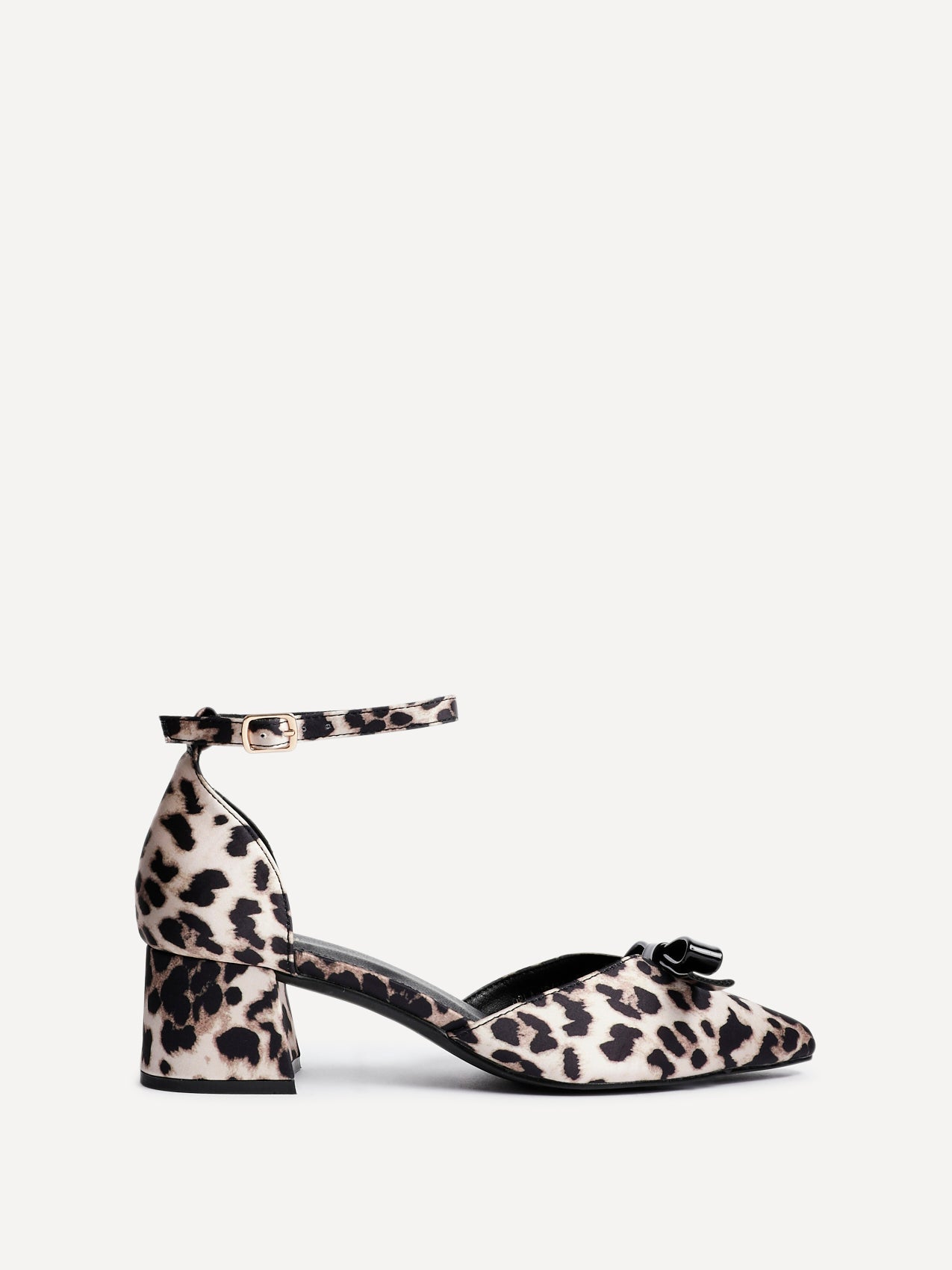 Orla Leopard Scuba Bow Detail Court Heels