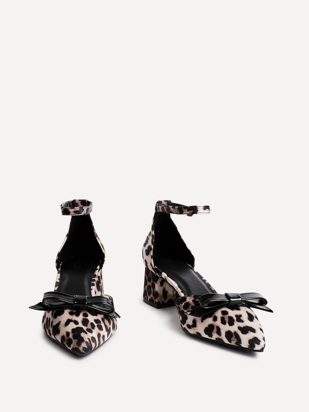 Orla Leopard Scuba Bow Detail Court Heels