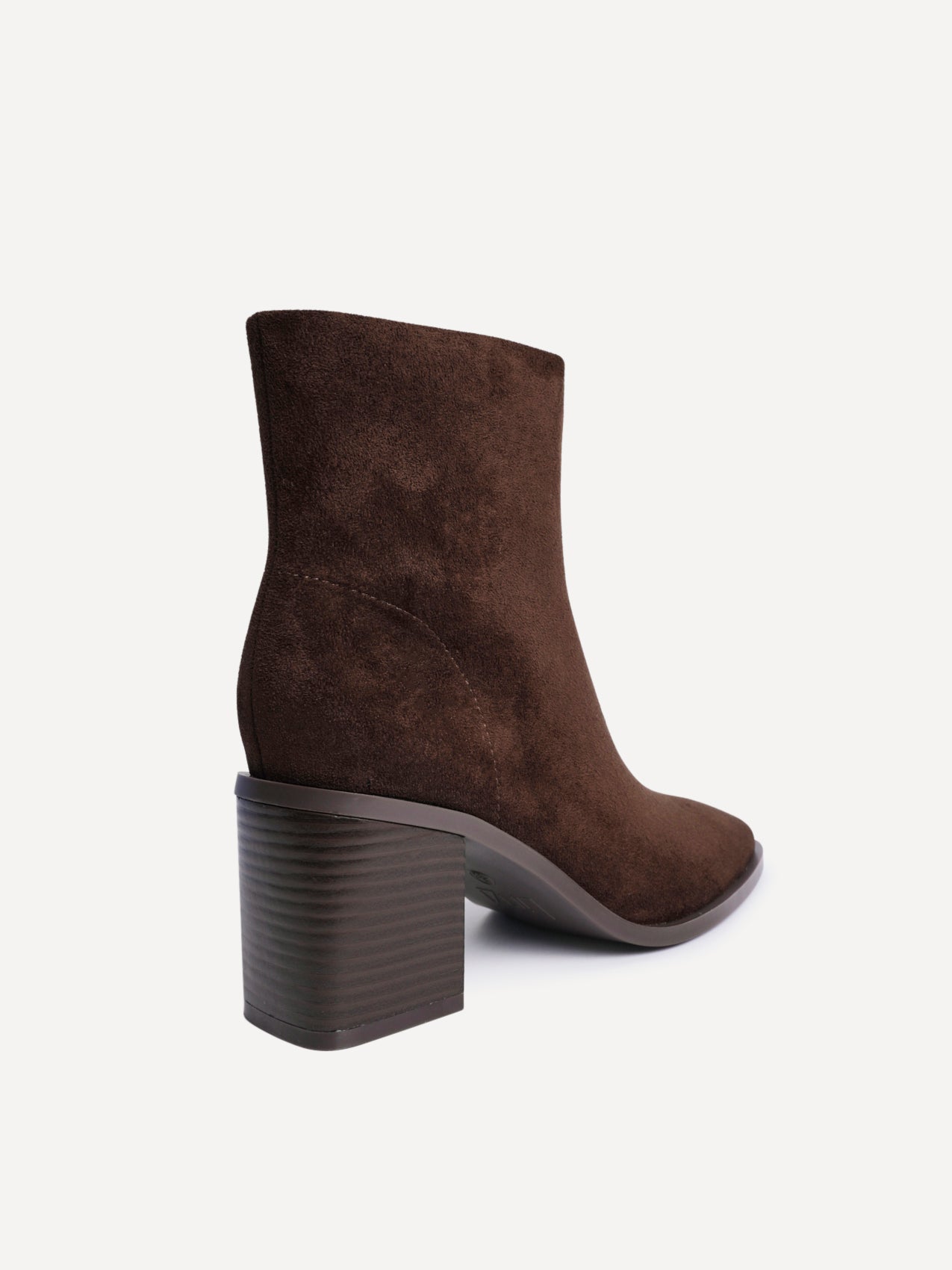 Orlando Brown Block Heeled Ankle Boots