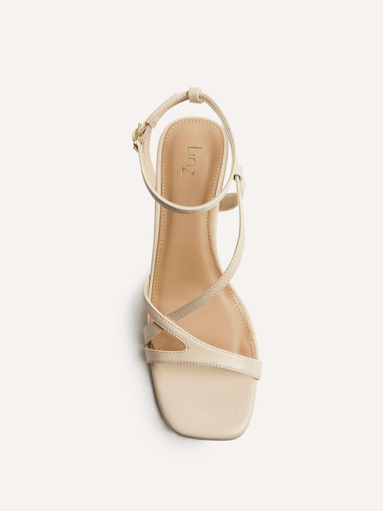 Oslo Nude Faux Leather Heeled Sandals
