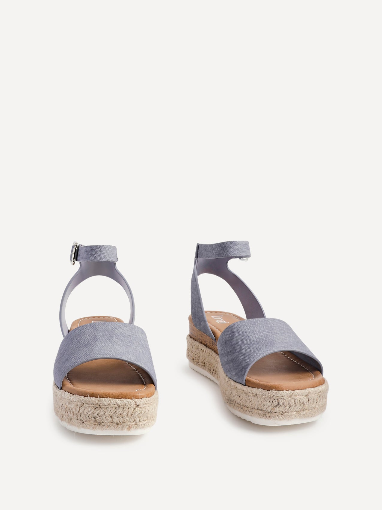 Paradise Blue Espadrille Flatform Sandals