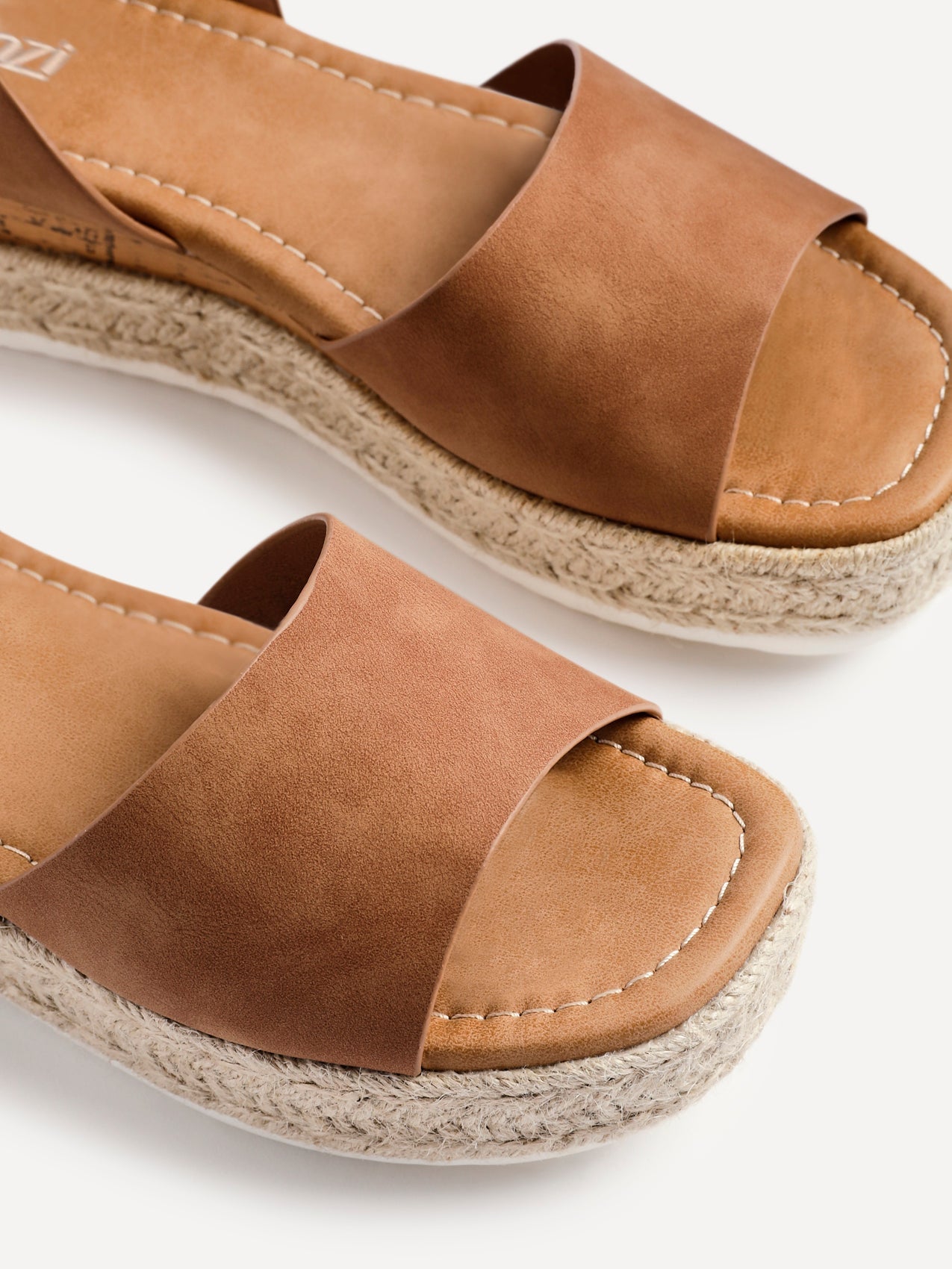 Paradise Tan Espadrille Flatform Sandals