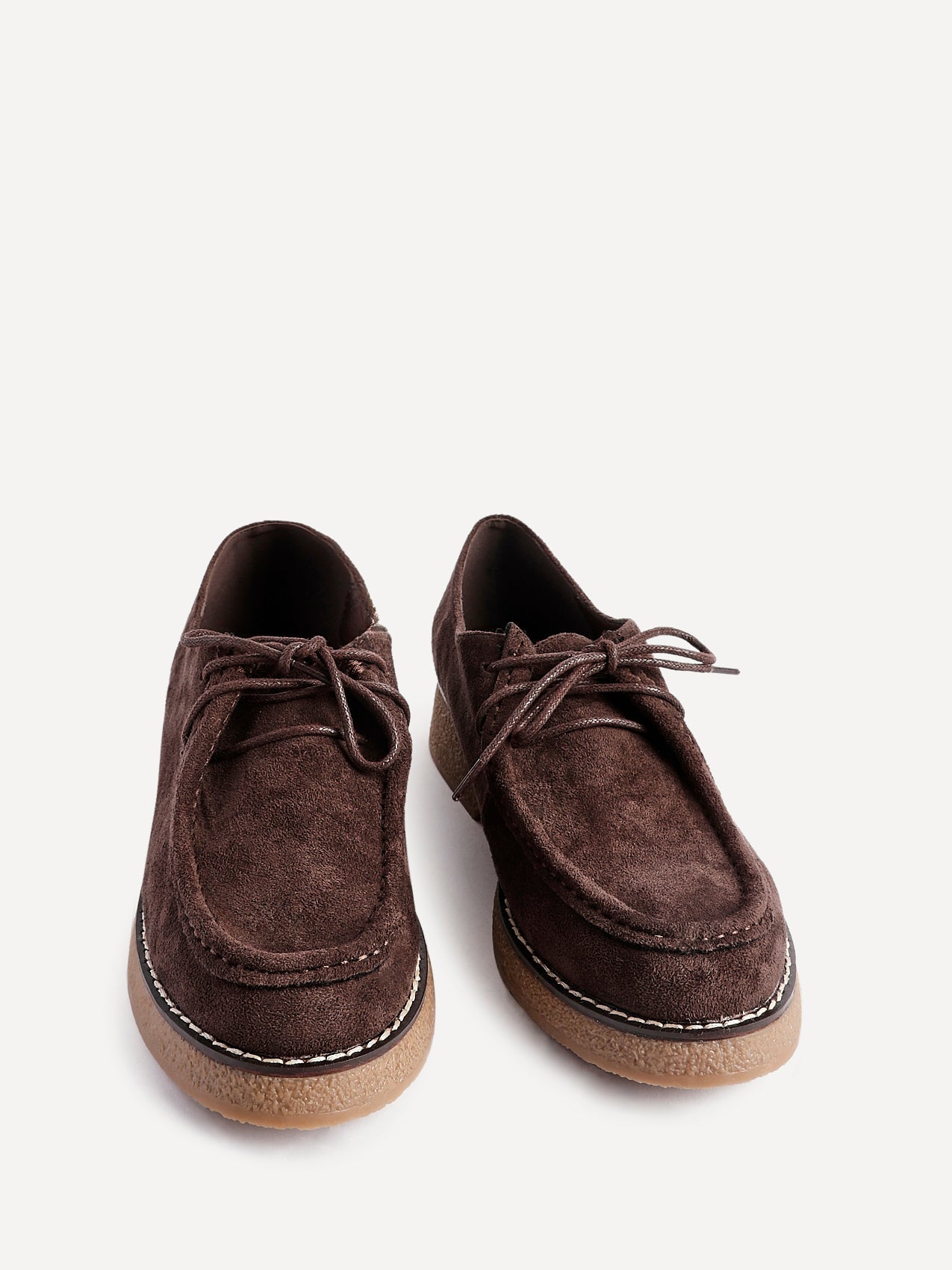 Perth Brown Faux Suede Loafers