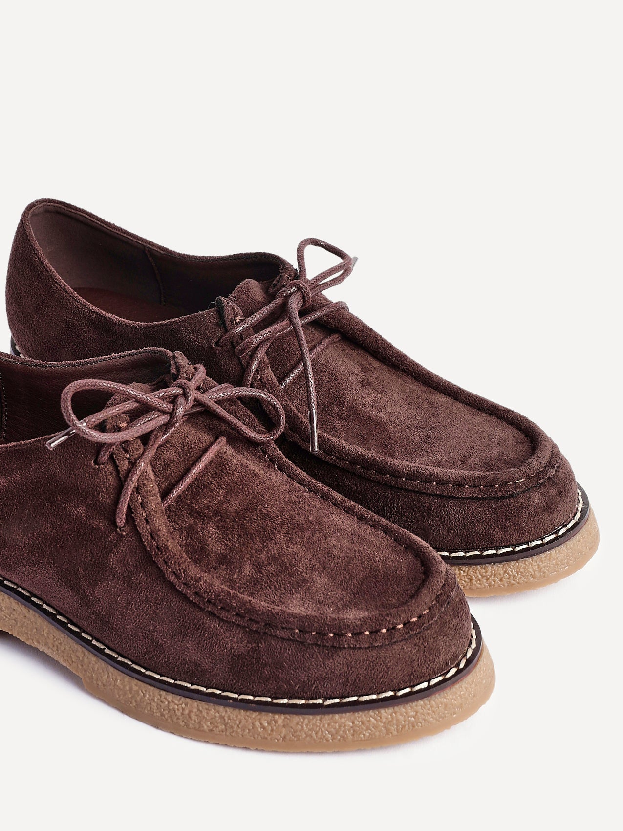 Perth Brown Faux Suede Loafers