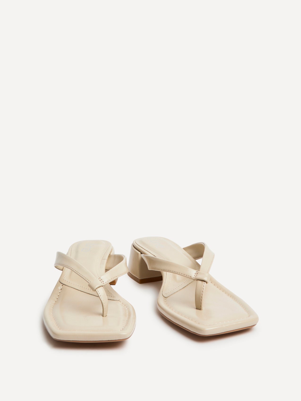 Phase Nude Faux Suede Mule Heels