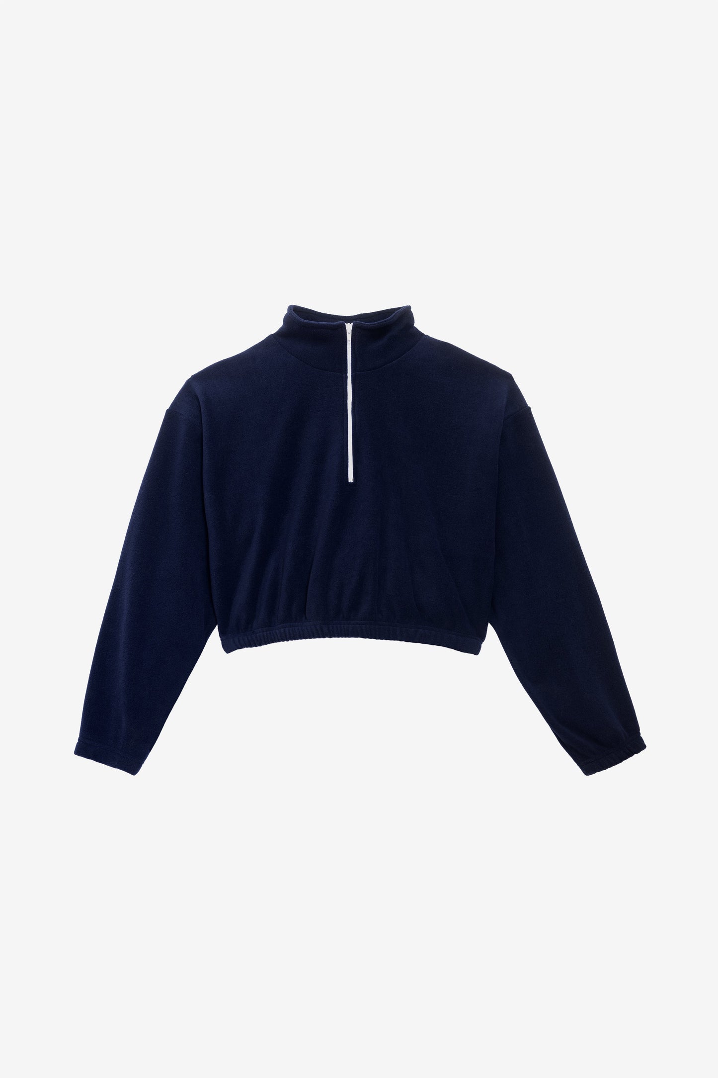 PF306 - Cropped Polar Fleece Half Zip Pullover