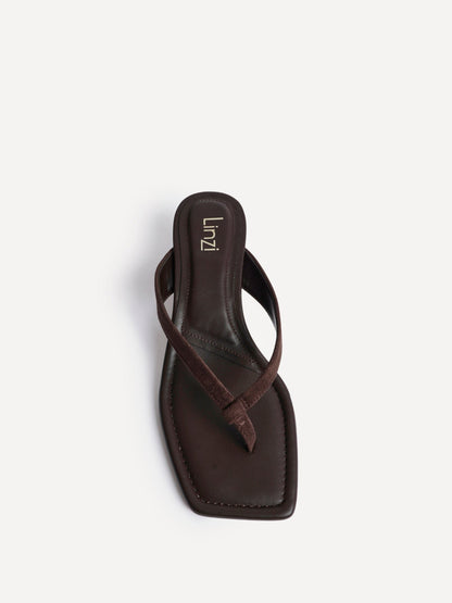 Potential Brown Toe Post Kitten Heels